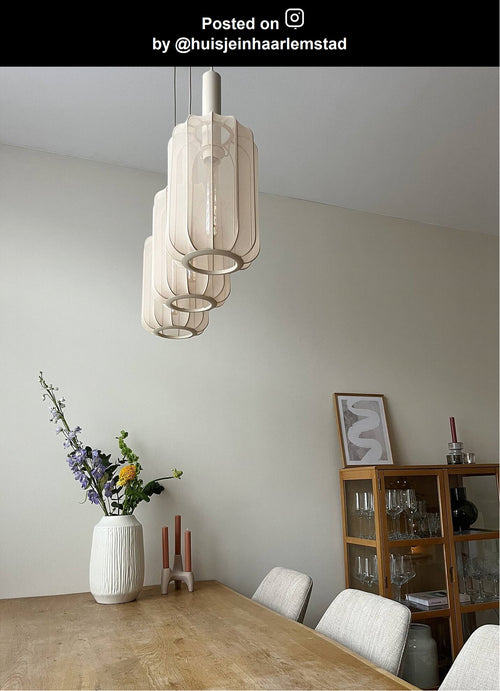 Lucide hanglamp CORINA - 3xE27 - Beige - vtwonen shop