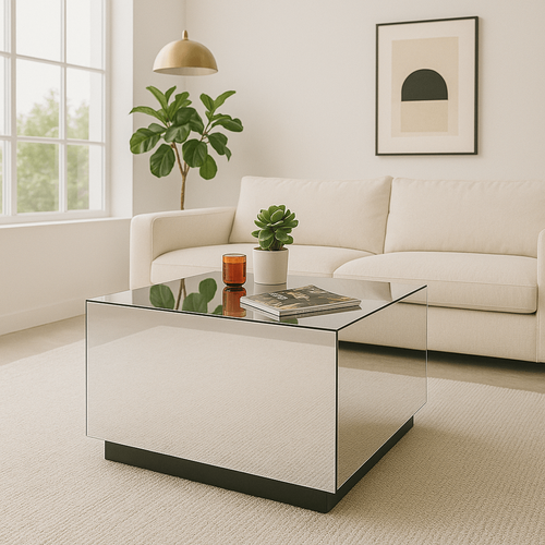 Kare Design Salontafel met lades Luxury 80x60cm zilver - vtwonen shop