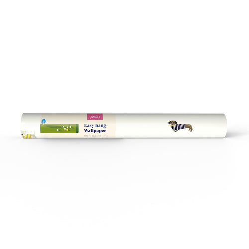 Joules Vliesbehang - Harbour Dogs - Wit - 10mx52cm