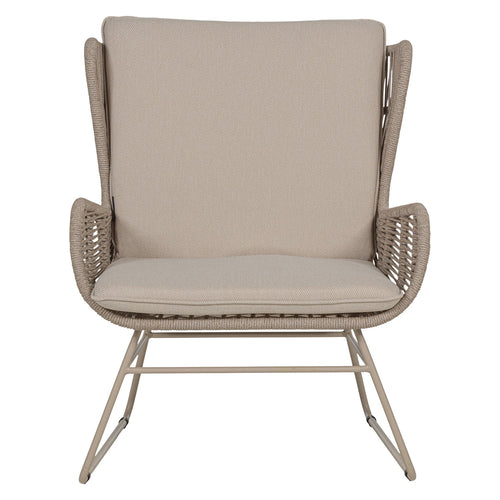 WOOOD loungestoelen tuin Grace - Staal/Touw - 81x75x70 - Set van 2