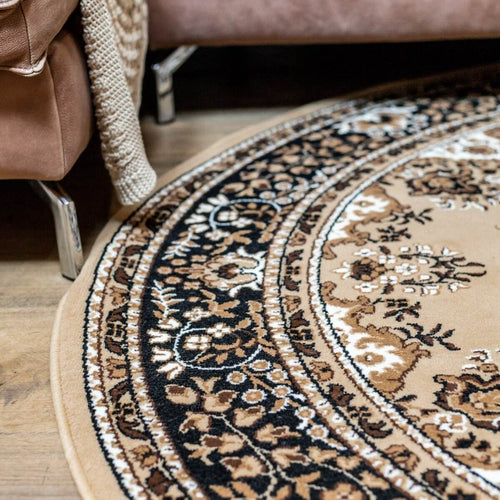 Interieur05 Vintage Vloerkleed Bruin Rond - Perzisch - Retro - Nain - 200 x 200 cm - vtwonen shop
