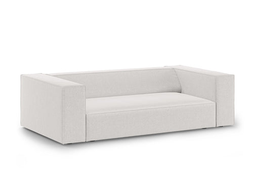 Cosmopolitan Design Bank Arendal 2-zits, chenille lichtgrijs - 102x180x70cm