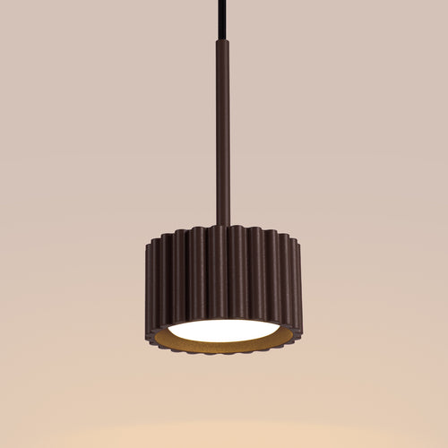 Sollux Lighting Hanglamp AURA 1 bruin Gx53 - 10x10x125cm