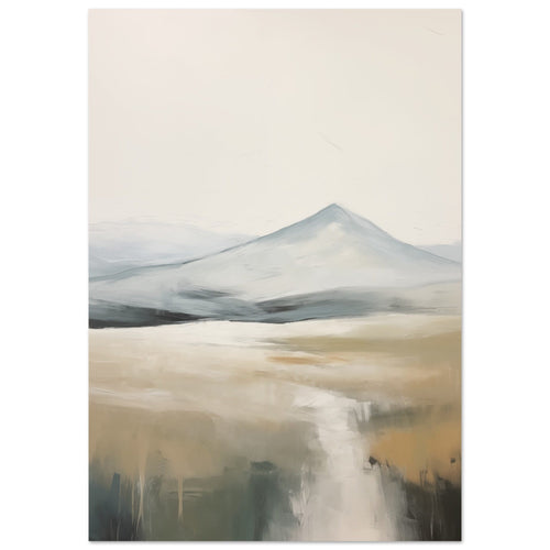 Artfulprints Poster met Lijst Abstract - Fuji path 2   - 30x40 cm - Meerkleurig