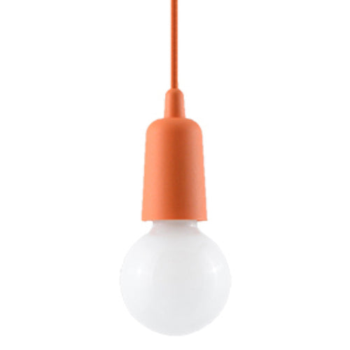 Sollux Lighting Hanglamp DIEGO 1 oranje - 9x9x90cm