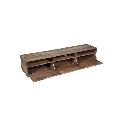 StarFurn Zwevend Tv-meubel Vision - Naturel Hout - 160x35x30cm