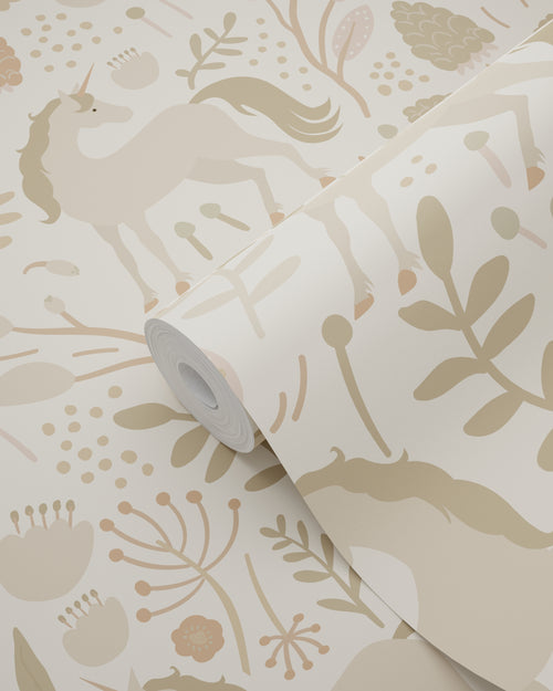 ESTAhome behang unicorns beige en terracotta roze - 53 cm x 10.05 m - 139806 - vtwonen shop