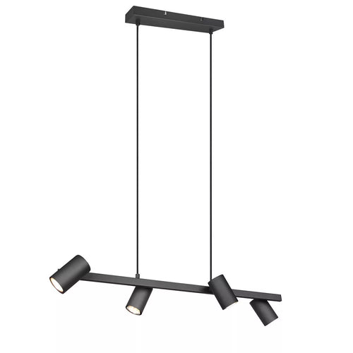 Trio Leuchten hanglamp Marley - 6 lichts - 115  x 150   cm - zwart