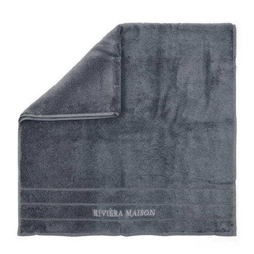 Rivièra Maison RM Hotel Towel anthracite 140x70 - Katoen - Antraciet - vtwonen shop