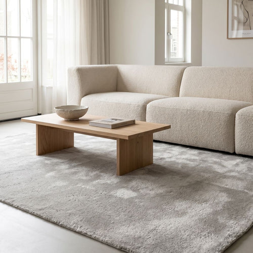 DÉJA Living Vloerkleed Roke - Lichtgrijs Tencel - 200x290cm