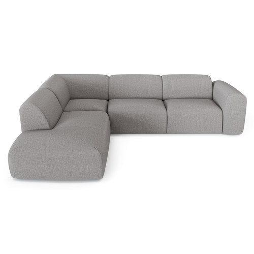 Sia Home - Hoekbanken links MYRA - Geweven stof - Lichtgrijs - 269cm