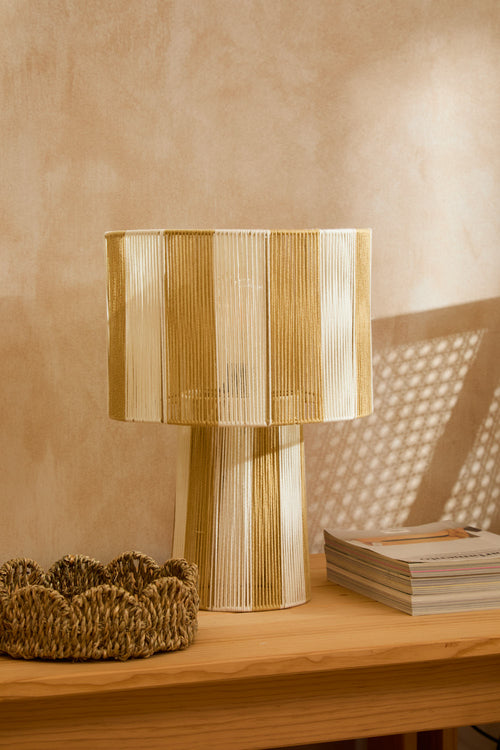 Calma House Tafellamp met CE-stekker Far - Beige - 46x30