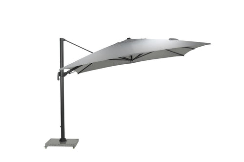 Hawaii Big Pole II parasol - 350x350 cm - carbon black - royal grijs - vtwonen shop