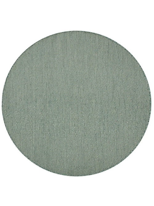 benuta wollen vloerkleed Rocco - groen - ø 150 cm