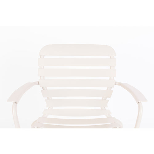 Zuiver Vondel Tuin Eetkamerstoelen armleuning Clay Wit - Set van 2