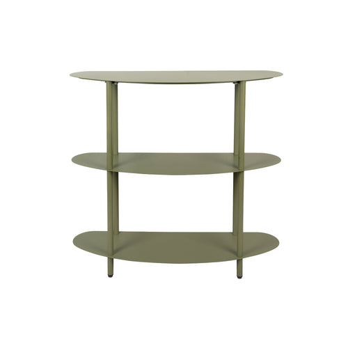 Leitmotiv side table Riqueza - groen - 90x28x82cm