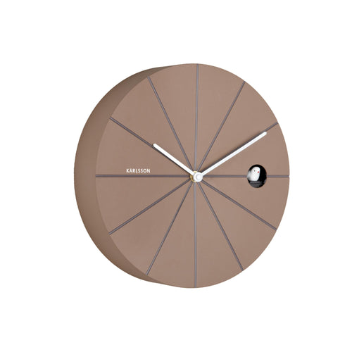 Karlsson wandklok Destacado Cuckoo - bruin - Ø28cm