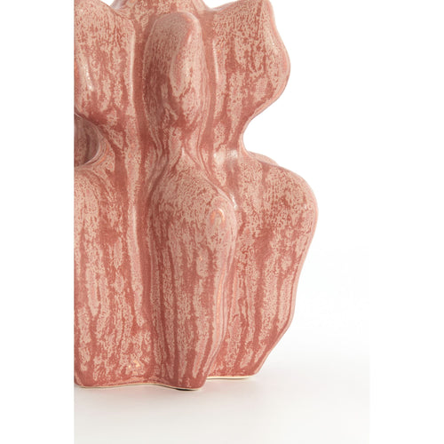 Light & Living vaas Nara - rood - 19x17x37cm - vtwonen shop