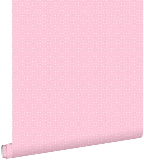 ESTAhome behang kleine stipjes babyroze - 53 cm x 10.05 m - 137312
