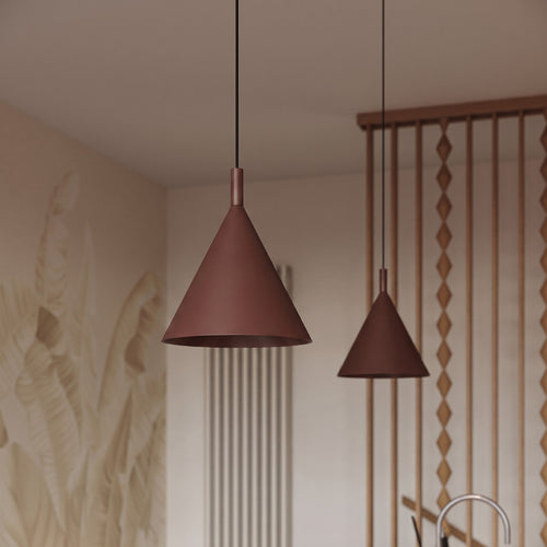 Sollux Lighting Hanglamp NOX 25 bruin - 24,5x24,5x140cm
