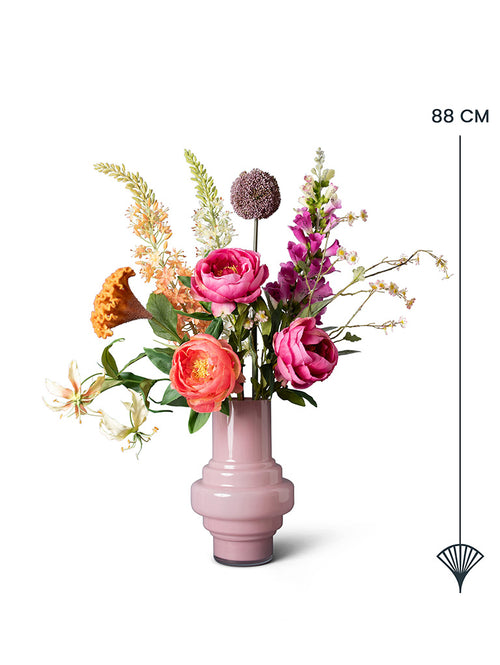 Madame Fleurie Midsummer Dream Boeket – Luxe Zijden bloemen in Zomerse Kleuren – Zonder Vaas - 19,5cm x 30,5cm