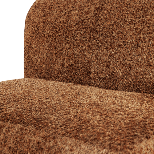 WOOOD eetbank 84 cm rugleuning Mojo Base - Wollig - Roestbruin - 83x84x76