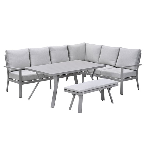 Garden Impressions lounge dining set Senja valley sand - 4-delig - rechts - vtwonen shop