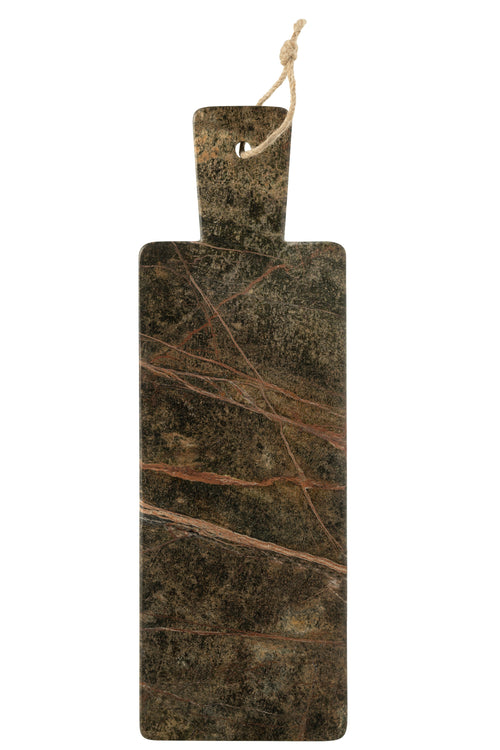 J-Line kaasplank Rechthoek Marmer - steen - groen - large - vtwonen shop