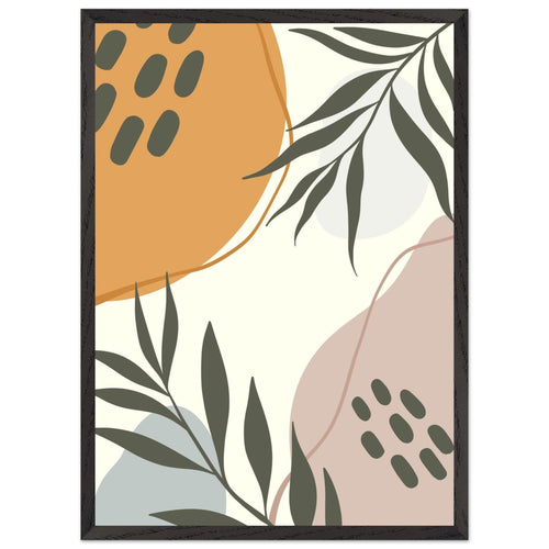Artfulprints Poster met Lijst Boho – Floral play   - 50x70 cm - Meerkleurig