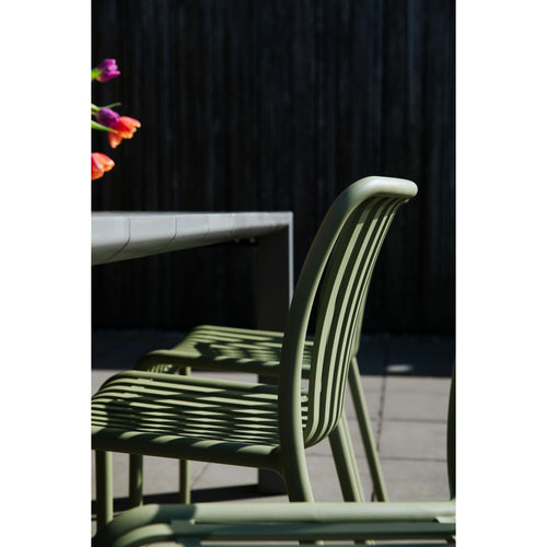 Housecraft Living Mante Tuinstoelen Kunststof Groen - Set van 4