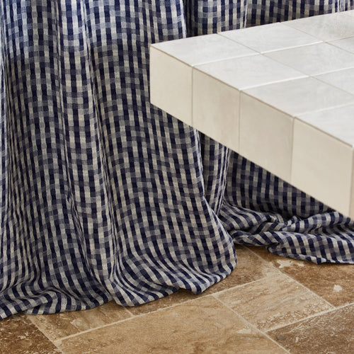 Madura Gordijn Castin natuurlijk en marien 138x280 cm