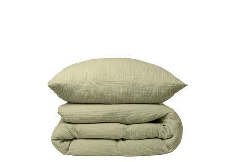 Beddinghouse Dekbedovertrek Mist - 140 x 200/220 cm - Groen