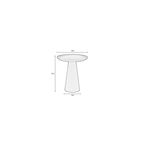 Housecraft Living Ringar Bijzettafel Rond Metaal 39,5x39,5 cm (L) Wit - vtwonen shop