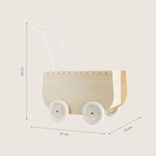 Petite Amélie Houten Poppenwagen – La Parisienne