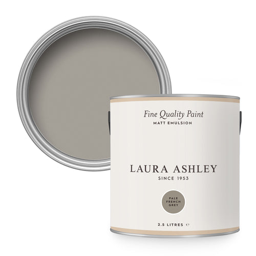 Laura Ashley Pale French Grey Muurverf - 2,5 Liter - Grijs - Mat - vtwonen shop