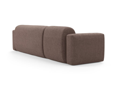 Cosmopolitan Design Modulaire hoekbank rechts Strino 3-zits, structurele stof cappuccino - 136x308x78cm