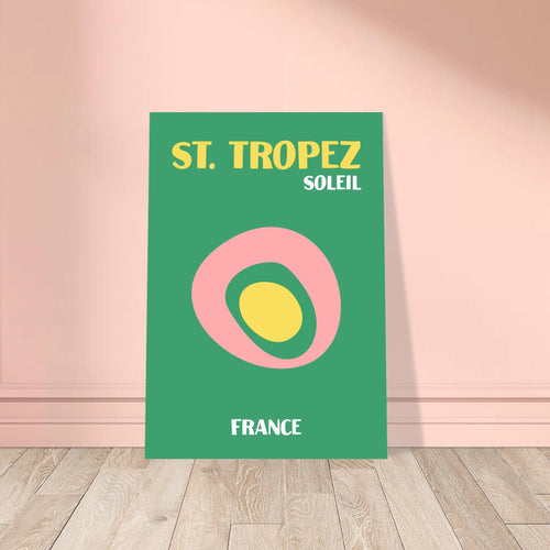 Artfulprints  Frankrijk - St. Tropez   poster A4 21x29.7 cm - vtwonen shop