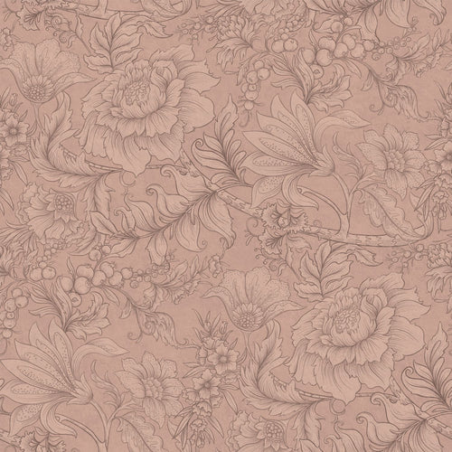 ESTAhome behang bloemmotief terracotta roze - 50 x 900 cm - 139794 - vtwonen shop