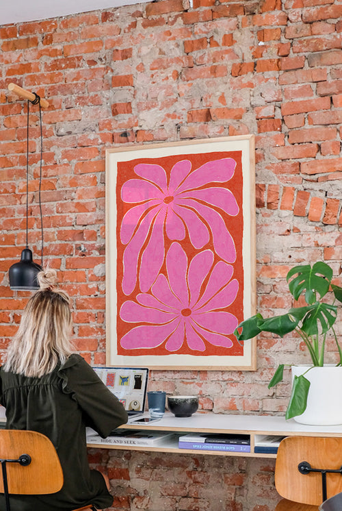 Hanna KL - Magnolia Pink - PSTR studio Kunst Poster - vtwonen shop