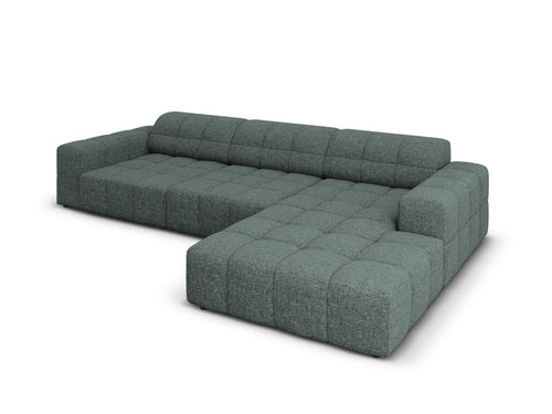 Cosmopolitan Design rechter hoekbank Chicago 4-zits, chenille olie - 167x294x78cm