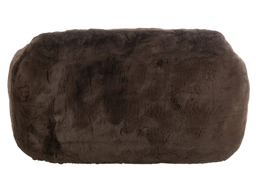 J-Line zetel Cutie - polyester - bruin - large
