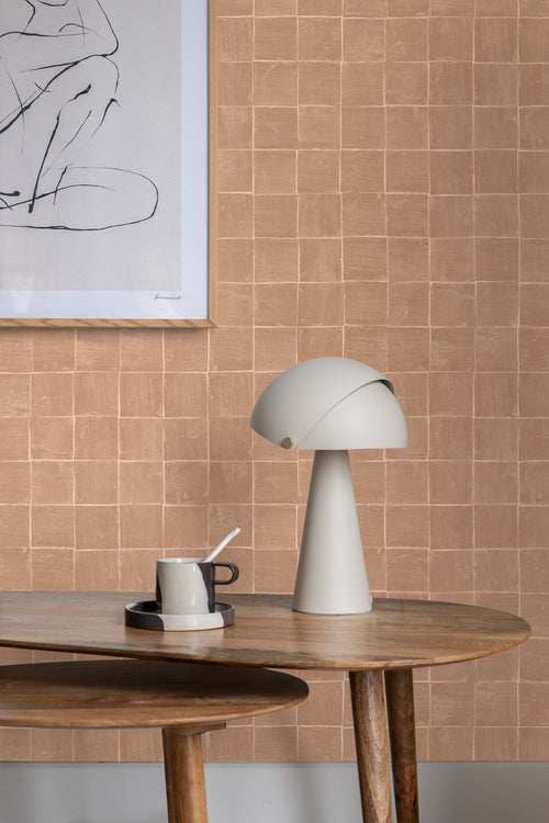 Origin Wallcoverings behang tegelmotief licht terracotta - 50 x 900 cm - 348048 - vtwonen shop