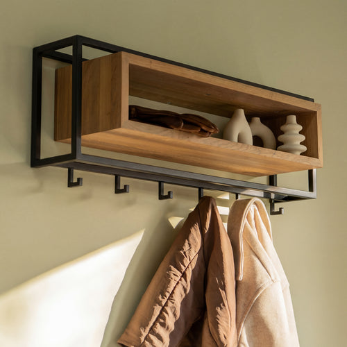 Spinder Design kapstok School 80 - Zwart - 6 haken