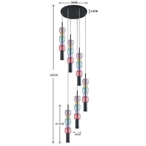 Kare Design Hanglamp Candy Bar Colore 41cm - vtwonen shop