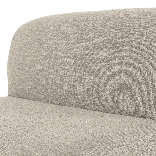 WOOOD eetbank 84 cm rugleuning Mojo Base - Bouclé - Beige - 83x84x76