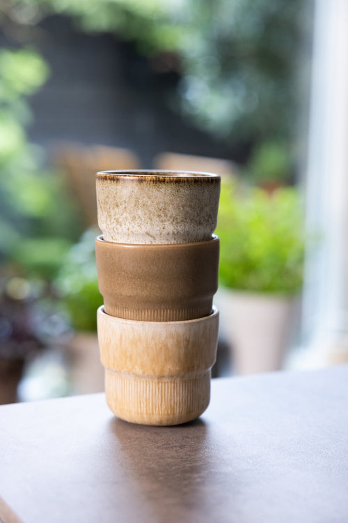 Mimo Homeware koffiekopje Coral Clay - 230 ml - set van 2