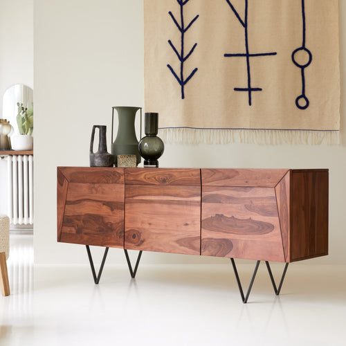 Tikamoon Massief palissander buffet 175 cm - Bruin - vtwonen shop