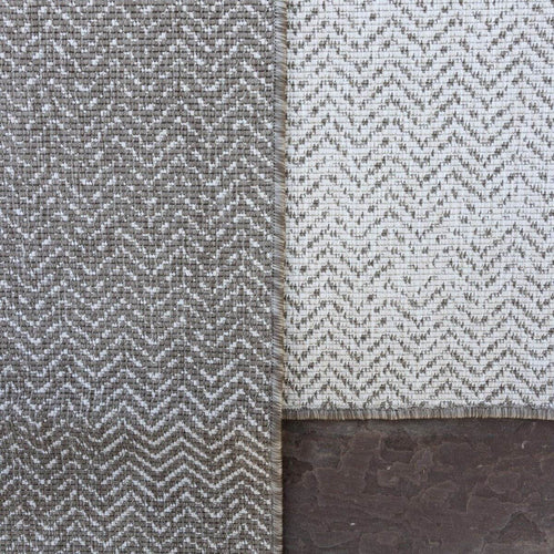 Eva Interior Buitenkleed Dahl bruin/grijs dubbelzijdig