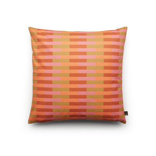 Fest Stripes And Checks Sierkussen 60x60 cm Oranje