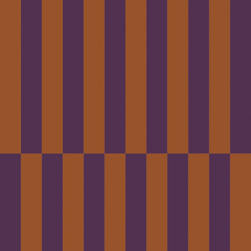 ESTAhome behang strepen terracotta en donker paars - 50 x 900 cm - 131424 - vtwonen shop
